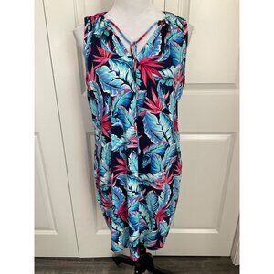 Tommy Bahama Womens Sleeveless Mini Sun Dress size Large